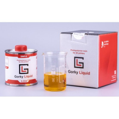 Фотополимерная смола Gorky Liquid Simple желтый 0,25 кг